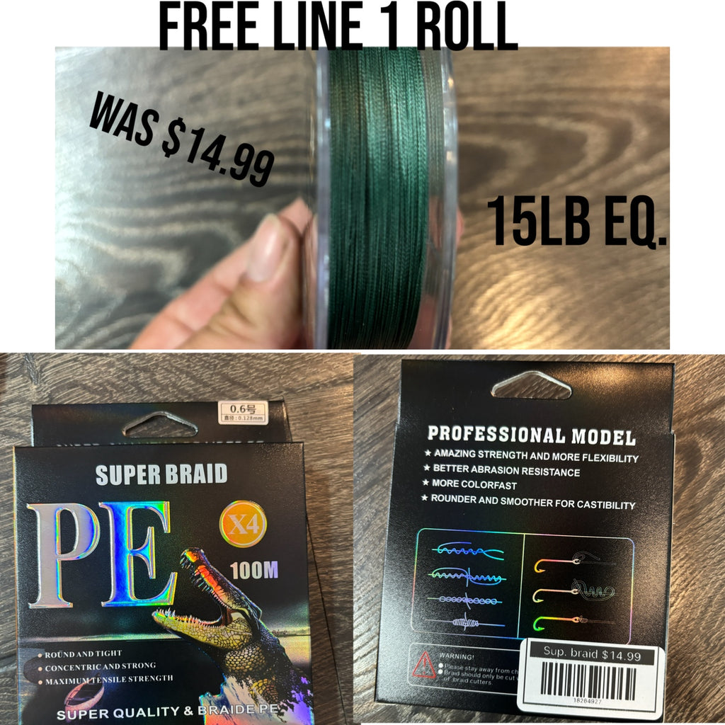 6 foot Sougayilang pole combo with line