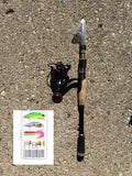 Cork 6 foot Soug. Adjustable fishing pole set