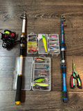 Ultimate kit 2 pole set with 3 lures sets
