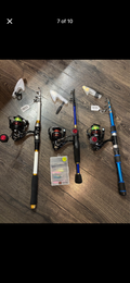 3 pack set with hooks 6 foot plus 5’9” poles