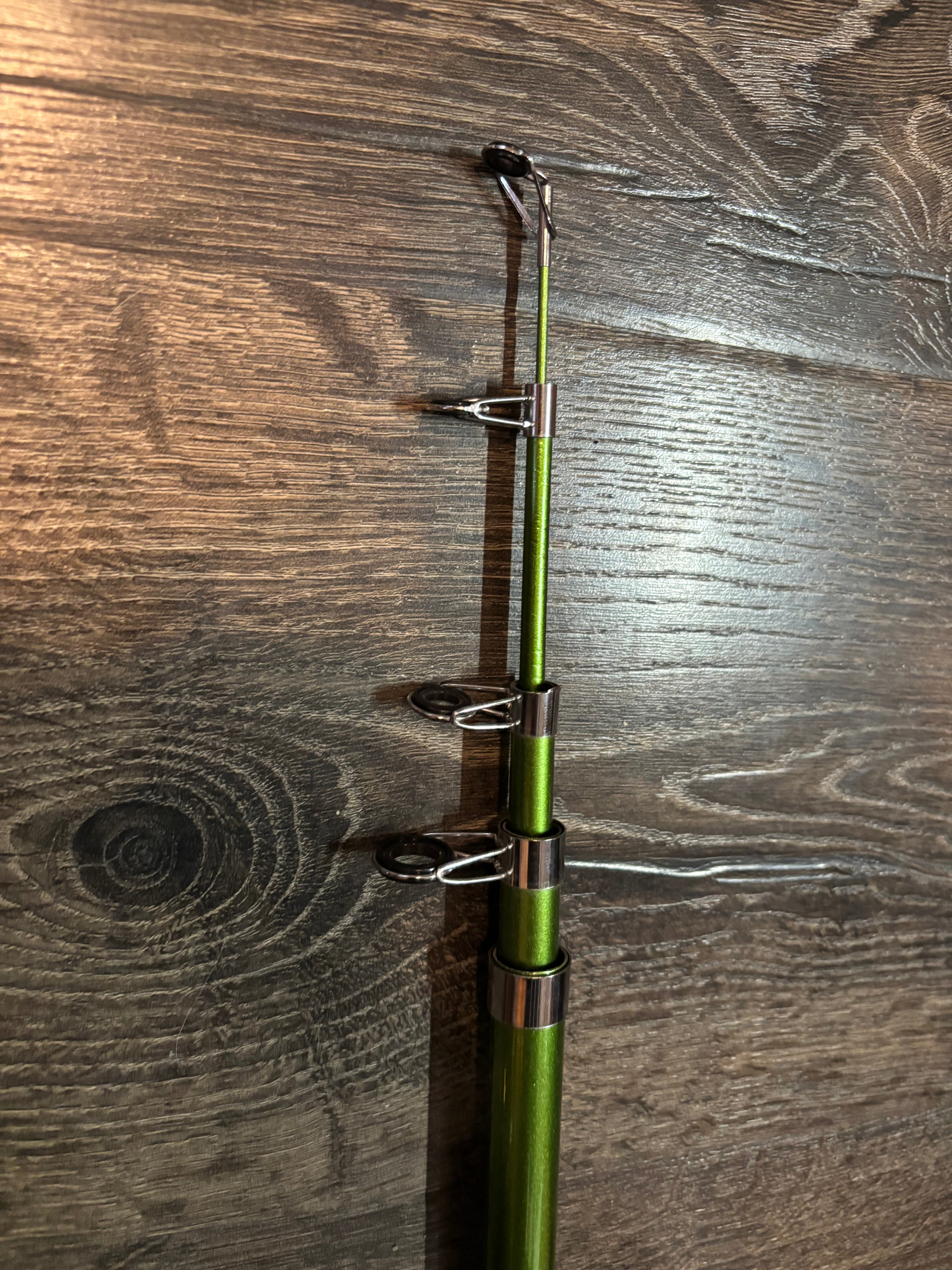 Fishing Pole Telescopic Rod and reel Green