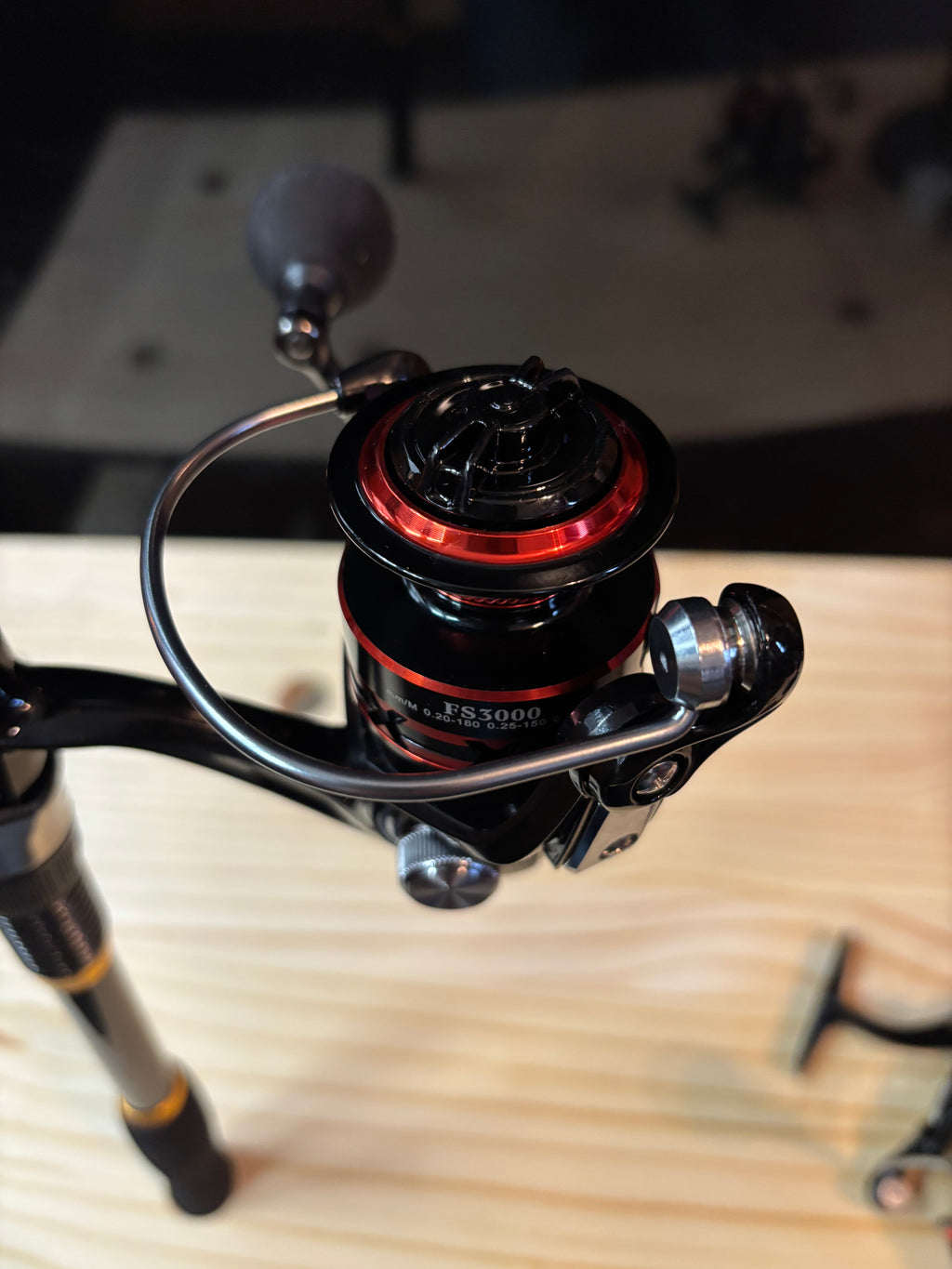 Fishing pole telescoping set 6 foot black