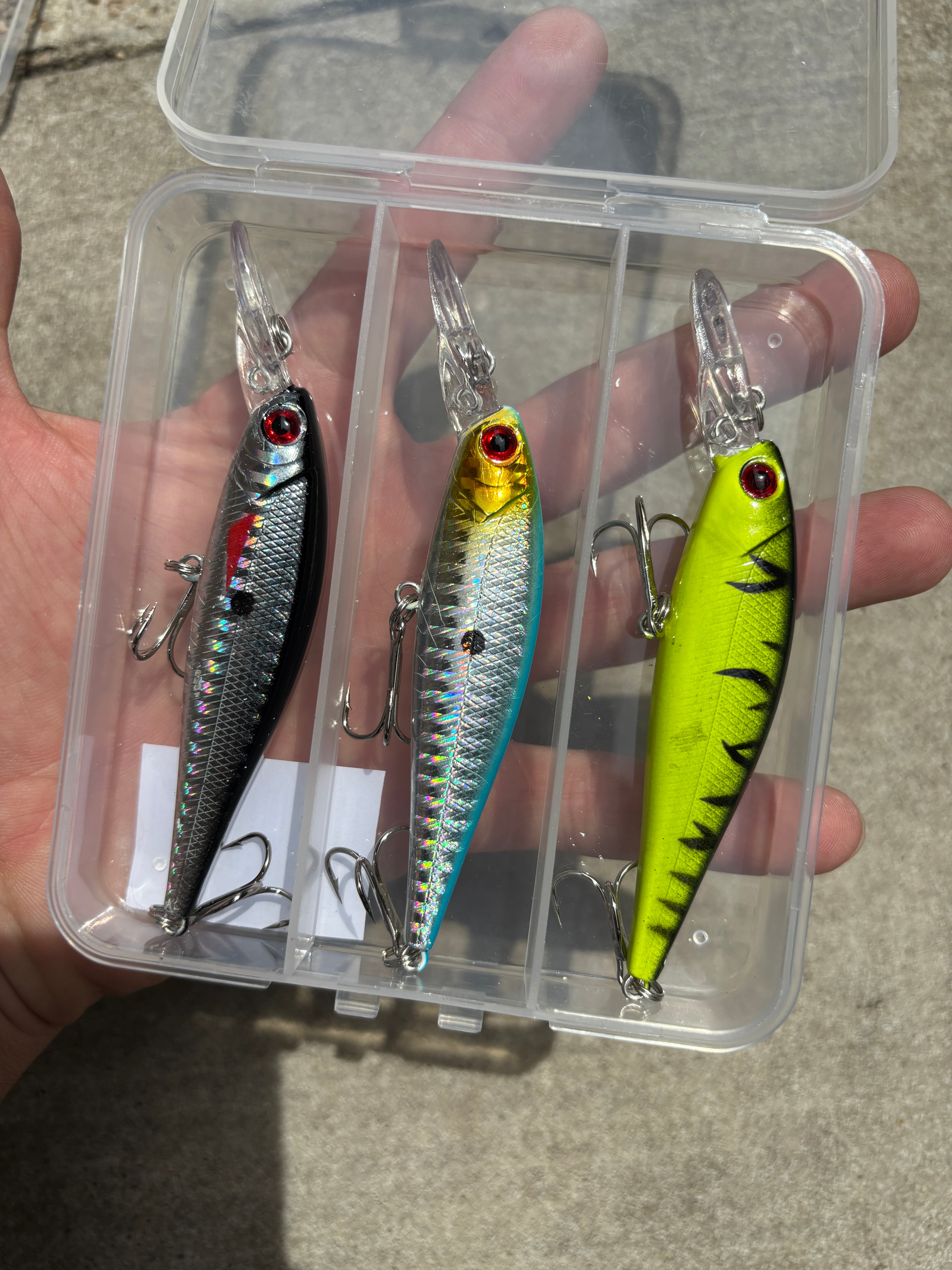 Fishing lure set jerk baits