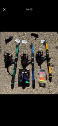 3 pack fishing pole set