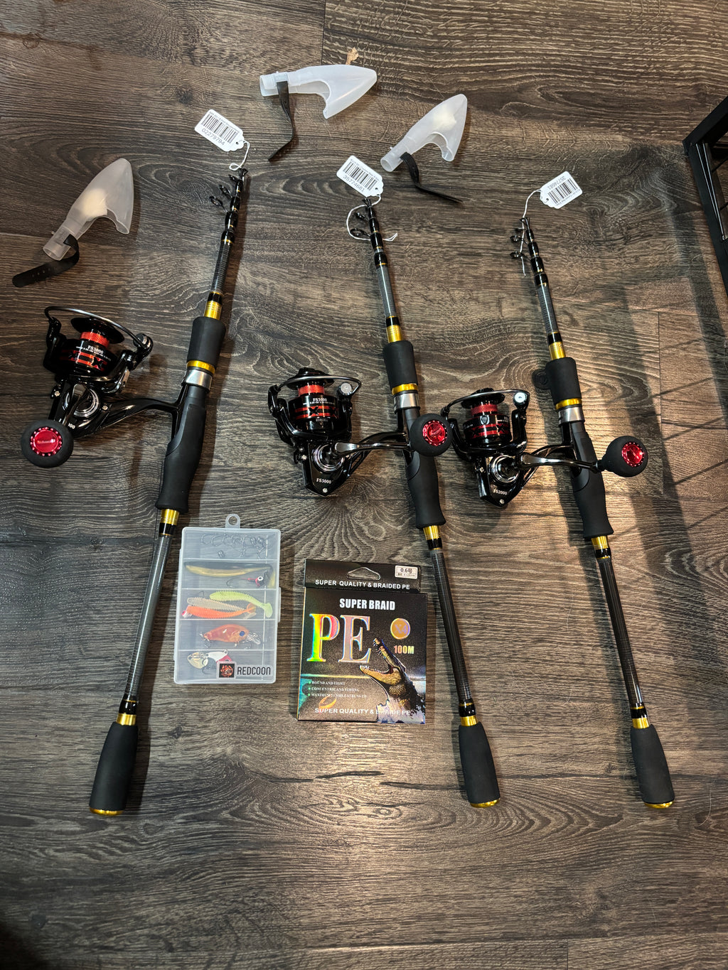 3 pack RedCoon Carbon Fiber 6 foot