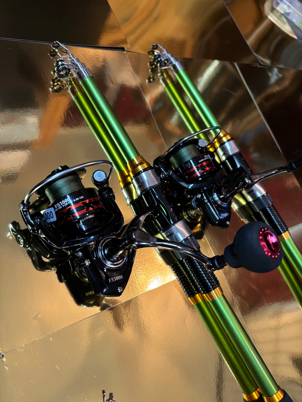 Fishing poles 2 pack set Gold Package deal