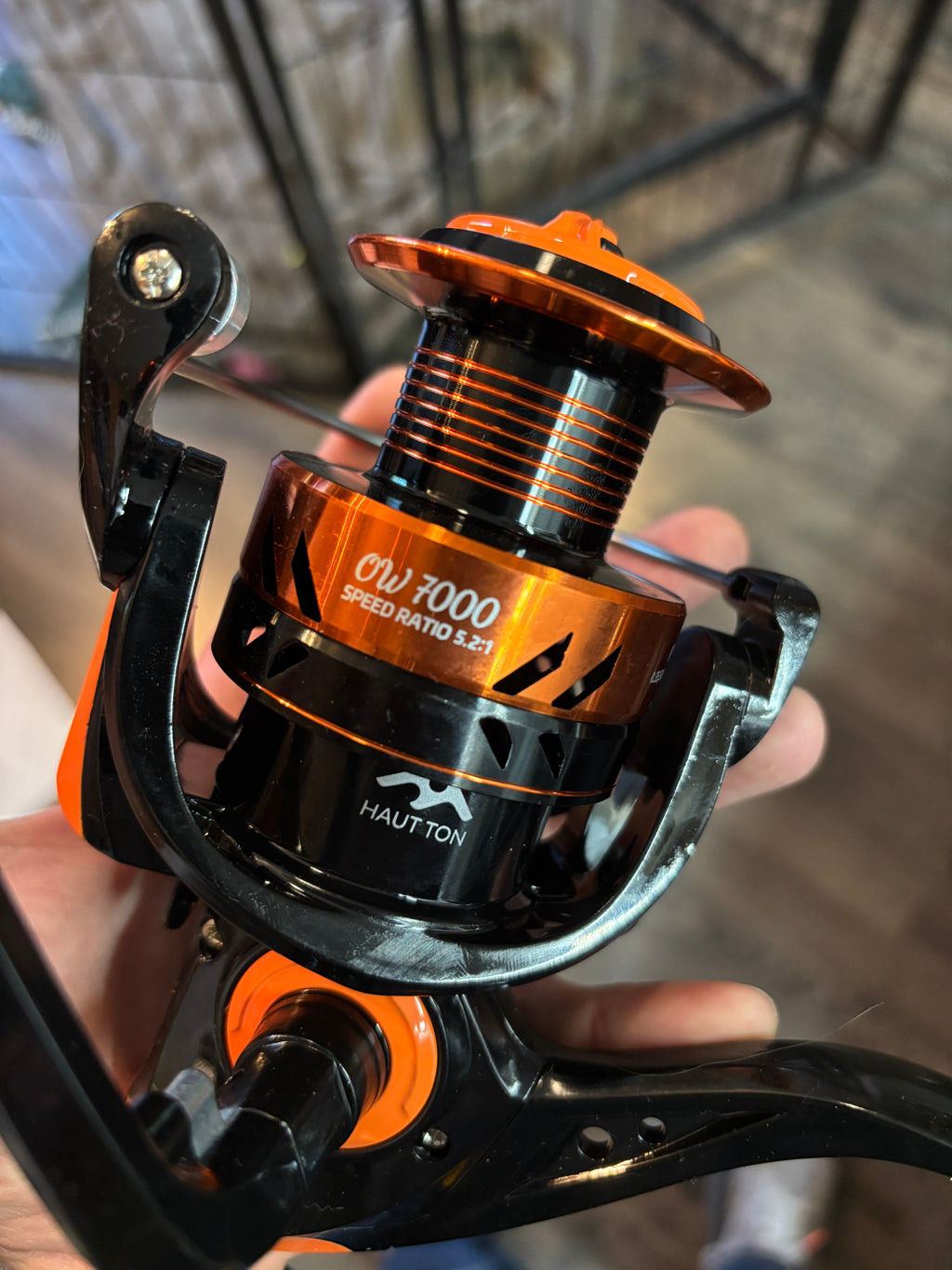 Large Reel Orange Waves 7000 size Extra Large Reel