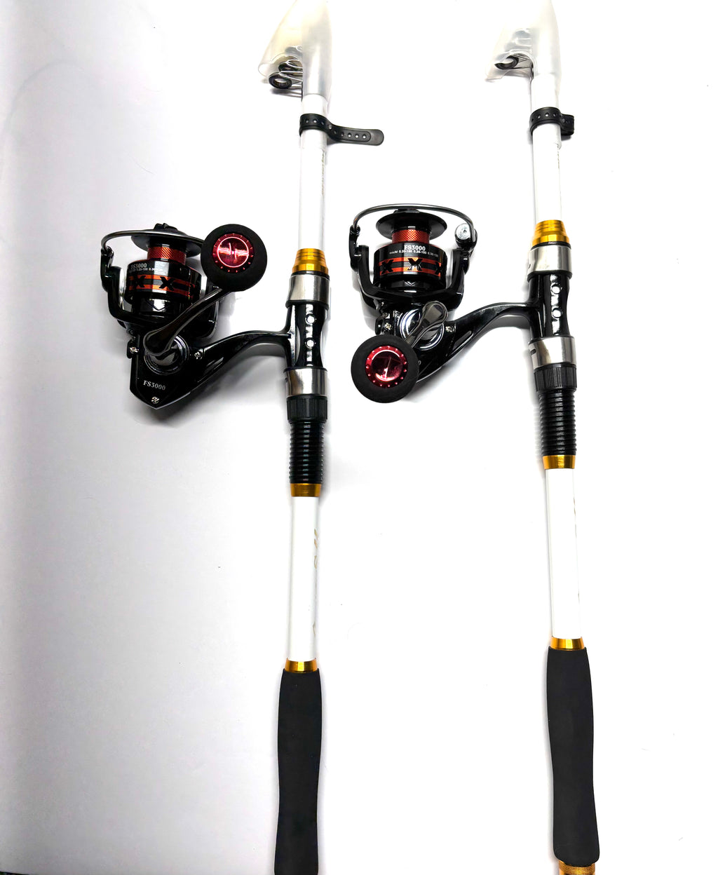 Fishing Pole Set Telescopic 6 Foot white