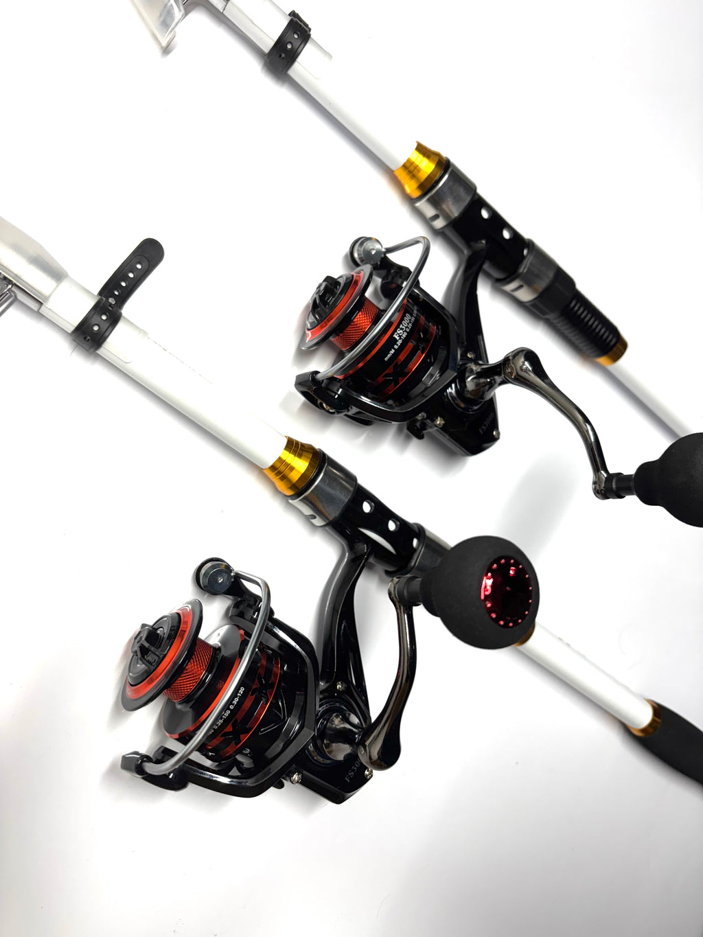 Fishing Pole Set Telescopic 6 Foot white