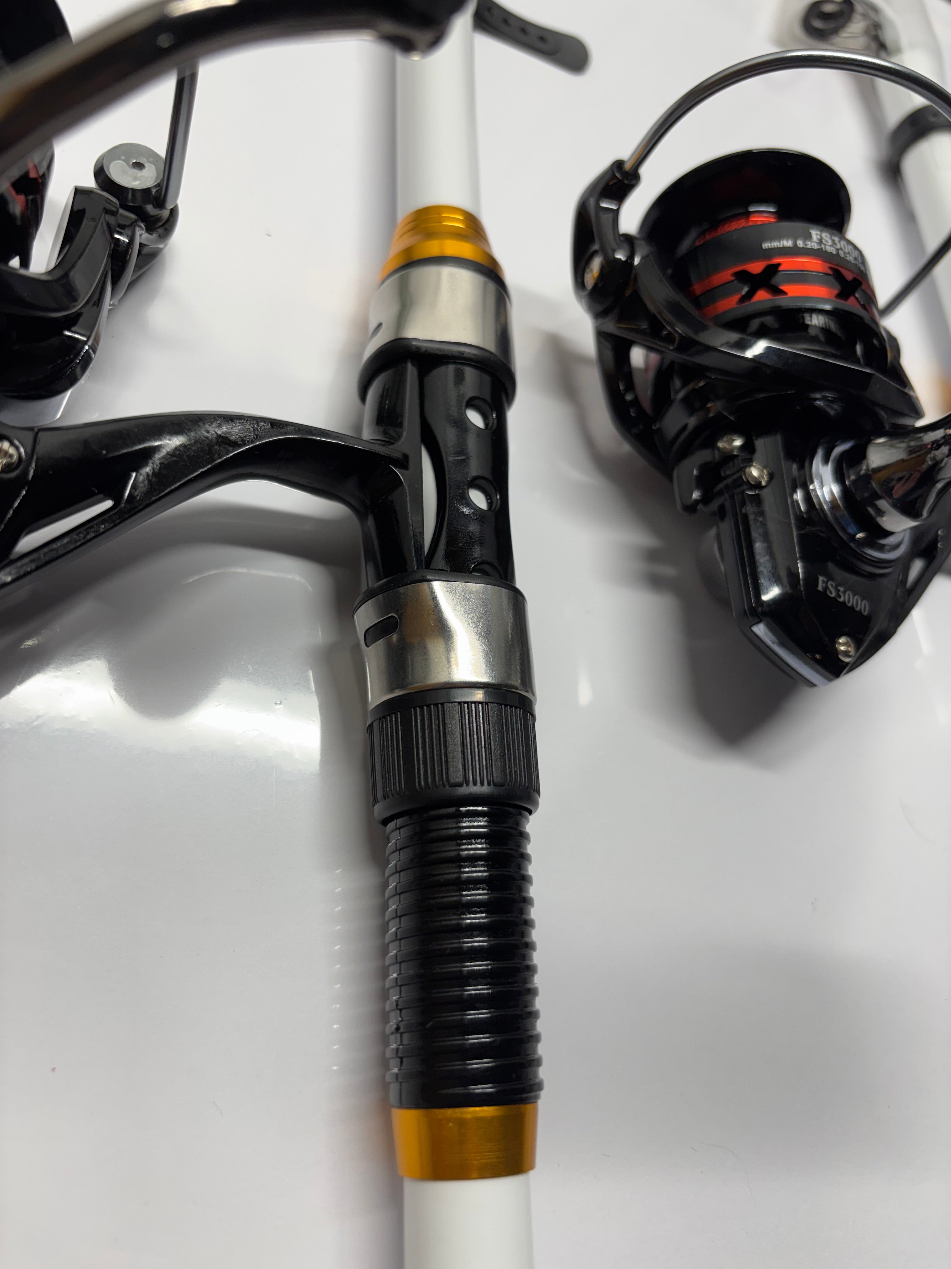 Fishing Pole Set Telescopic 6 Foot white