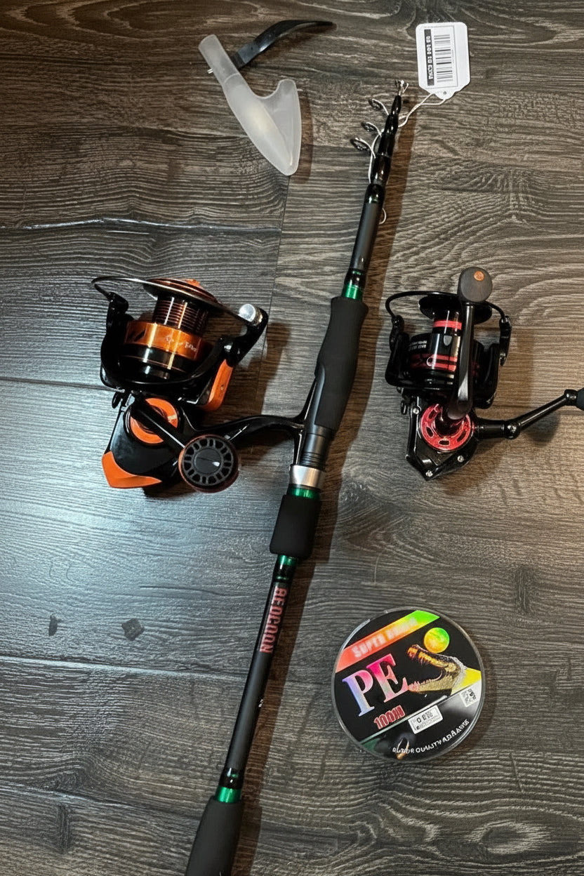 Large redcoon fishing pole telescopic 6’5” pole large