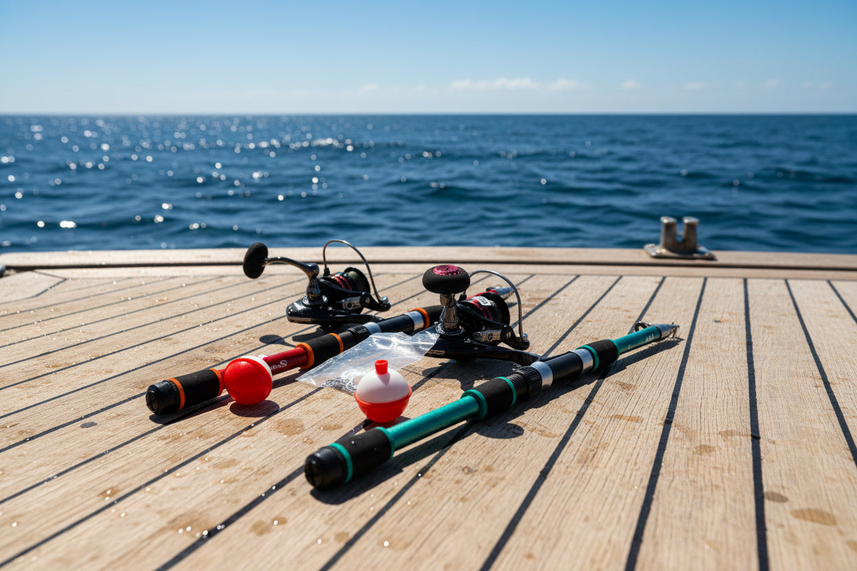 RedCoon Fishing pole Red telescopic easy storage