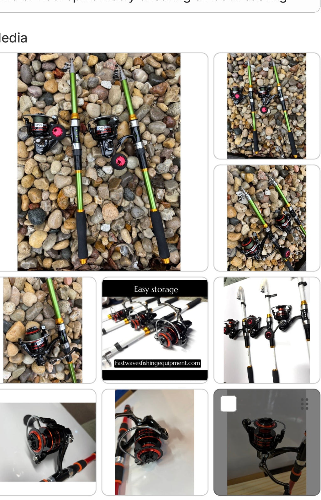Fishing poles 2 pack set Gold Package deal