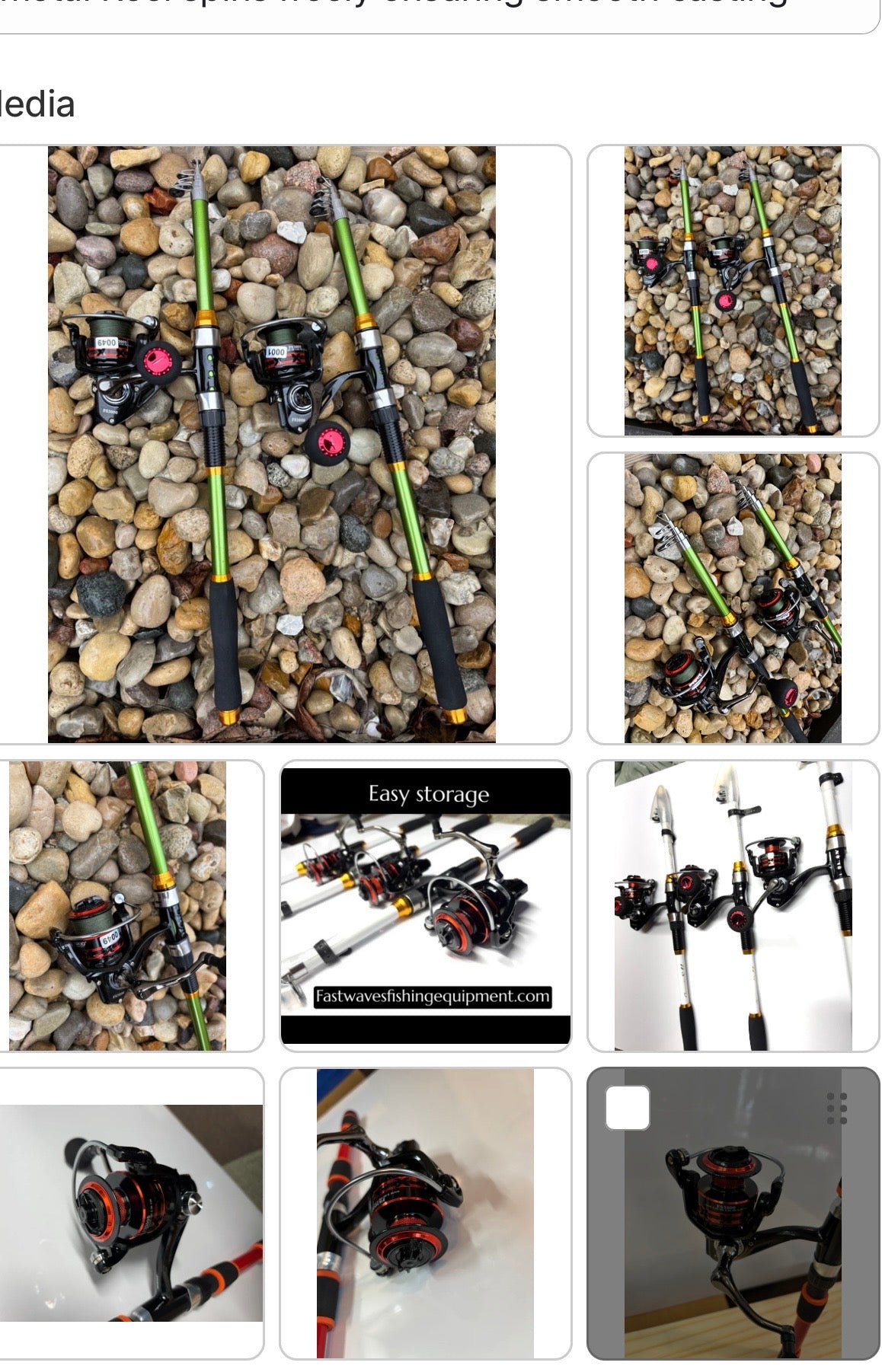 Fishing poles 2 pack set Gold Package deal