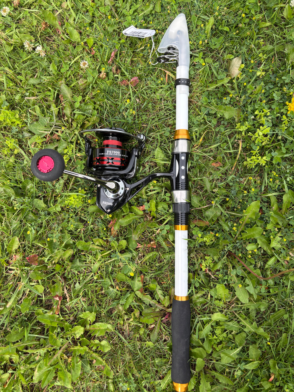 8 foot pole large heavy action with 7000 size large reel