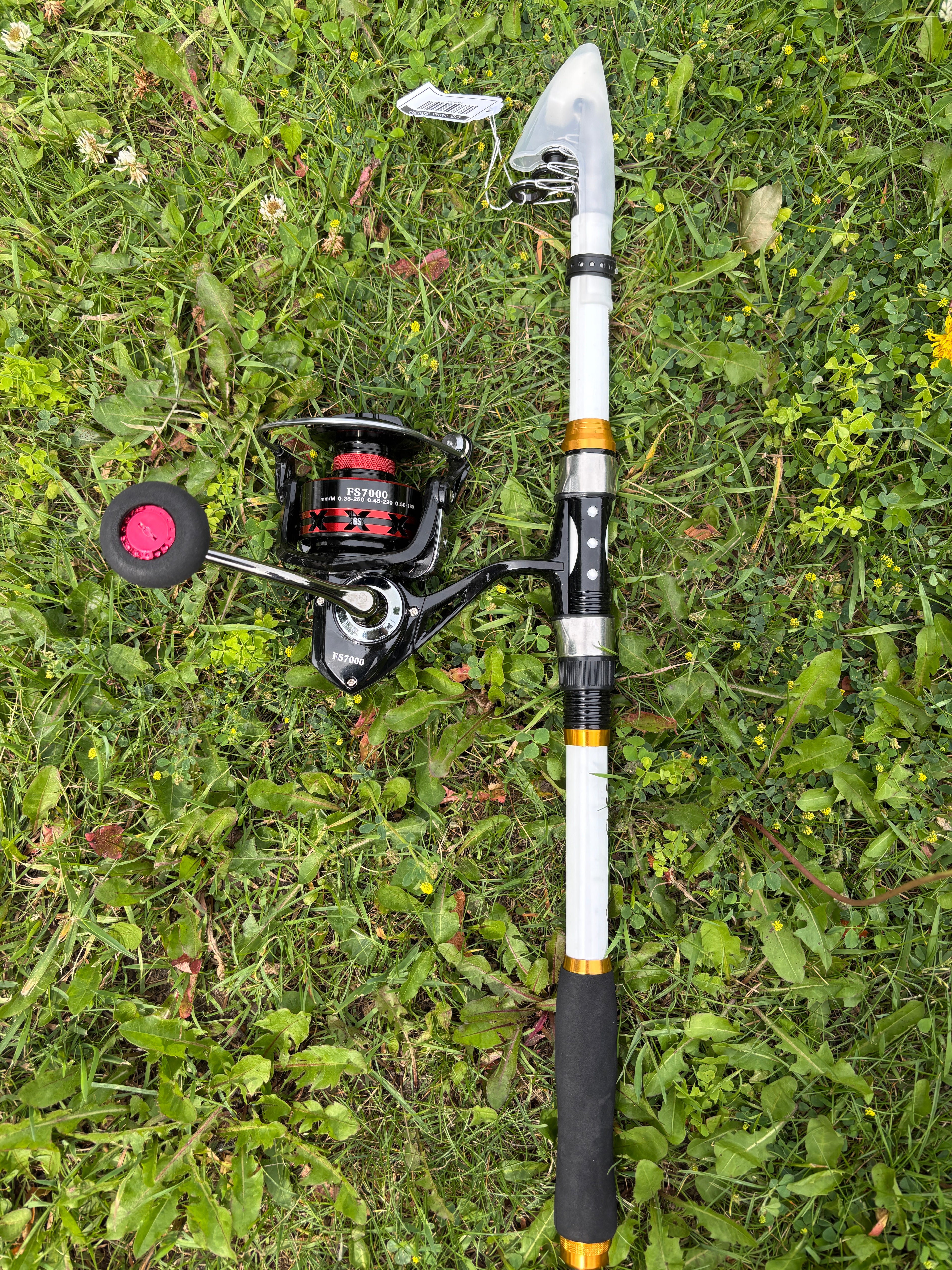 8 foot pole large heavy action with 7000 size large reel