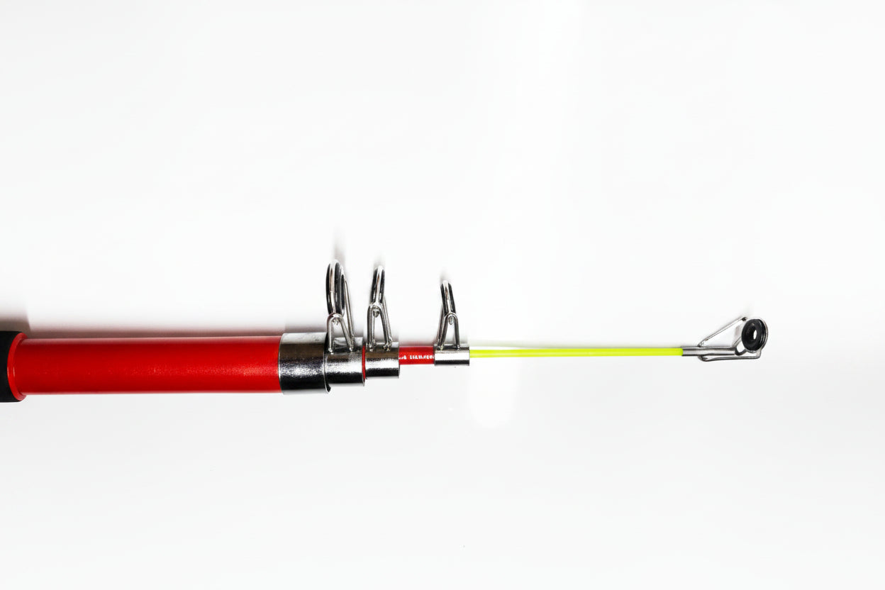 RedCoon Fishing pole Red telescopic easy storage
